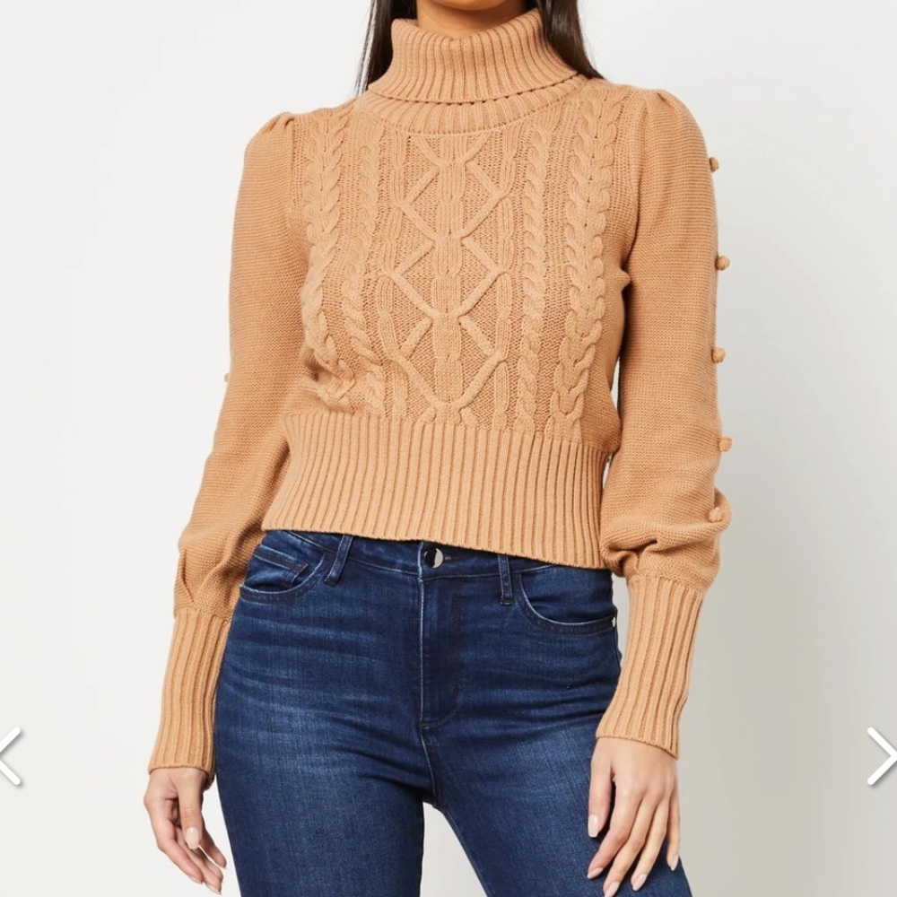 Bcbgmaxazria: CABLE KNIT TURTLENECK SWEATER